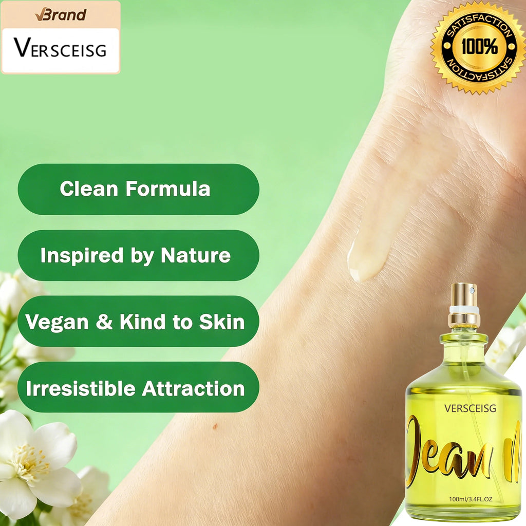 VERSCEISG 100ml Men's Cologne, Lemon & Mint Scent Long Lasting Perfume, Ideal Gift for Gentlemen, Perfect for Dating & Daily Use