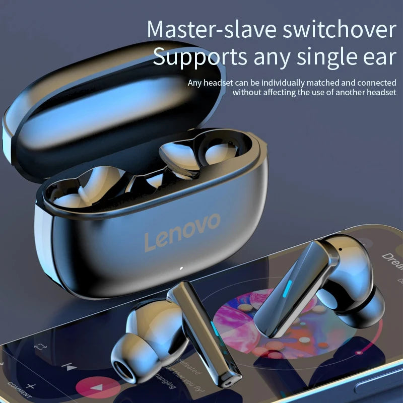 Lenovo New Mate 50 TWS Wireless Bluetooth Earphones In Ear True Sport Headphones HiFI Stereo Game Waterproof Headset With Mic