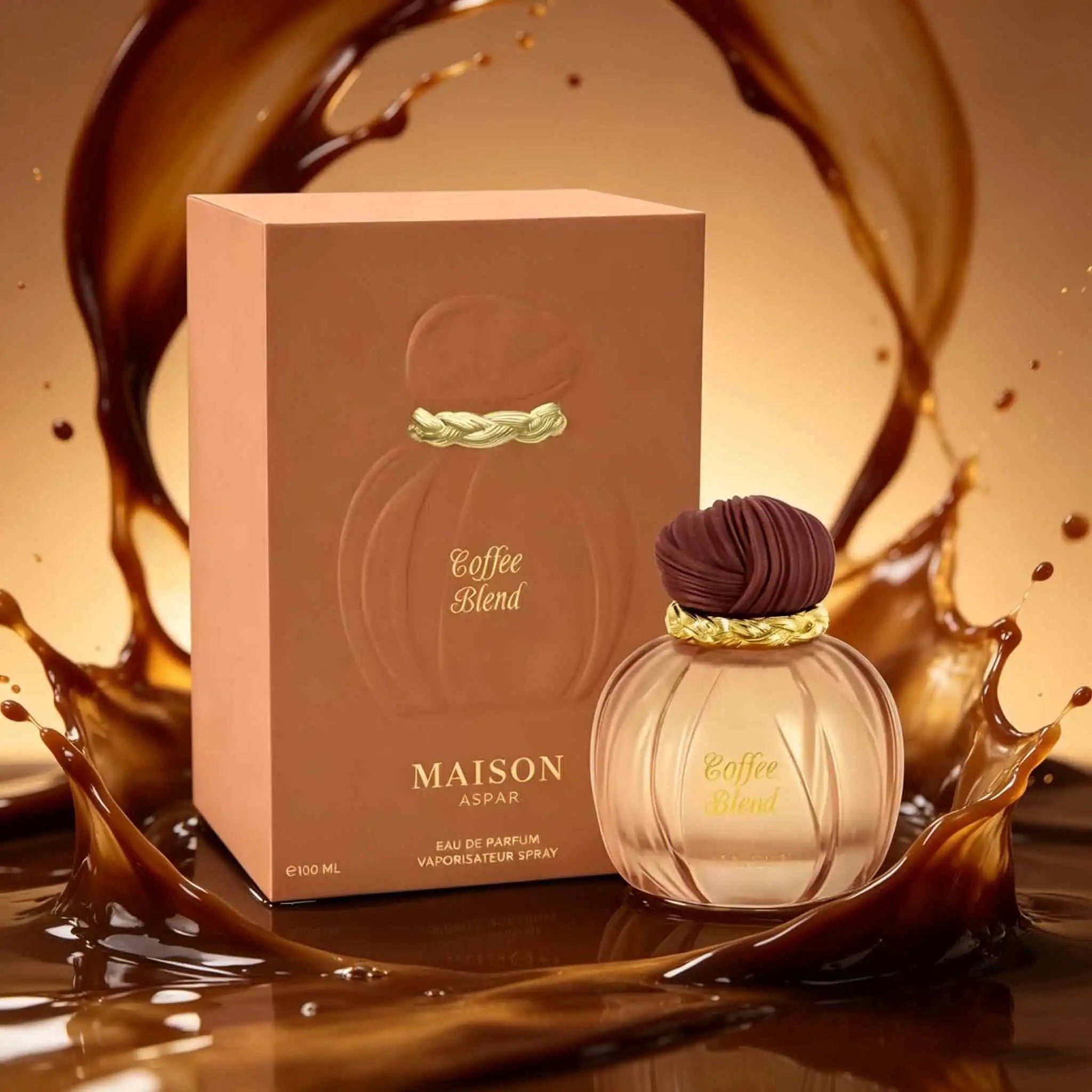 MASION | Coffee mixed with perfume 3.4 oz, neutral light essence, combined with sweet almond, milk, coffee and vanilla