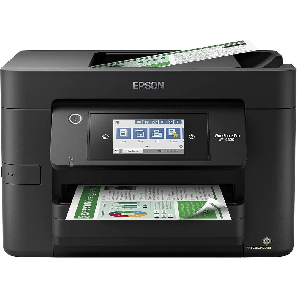 ® Workforce® Pro WF-4820 Wireless Color Inkjet All-In-One Printer, Black, Large