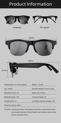2026 New Remote Control Touch Photo Glasses Smart Glasses Recording Voice wake-up Assistant Wireless Bluetooth Smart Eyewear