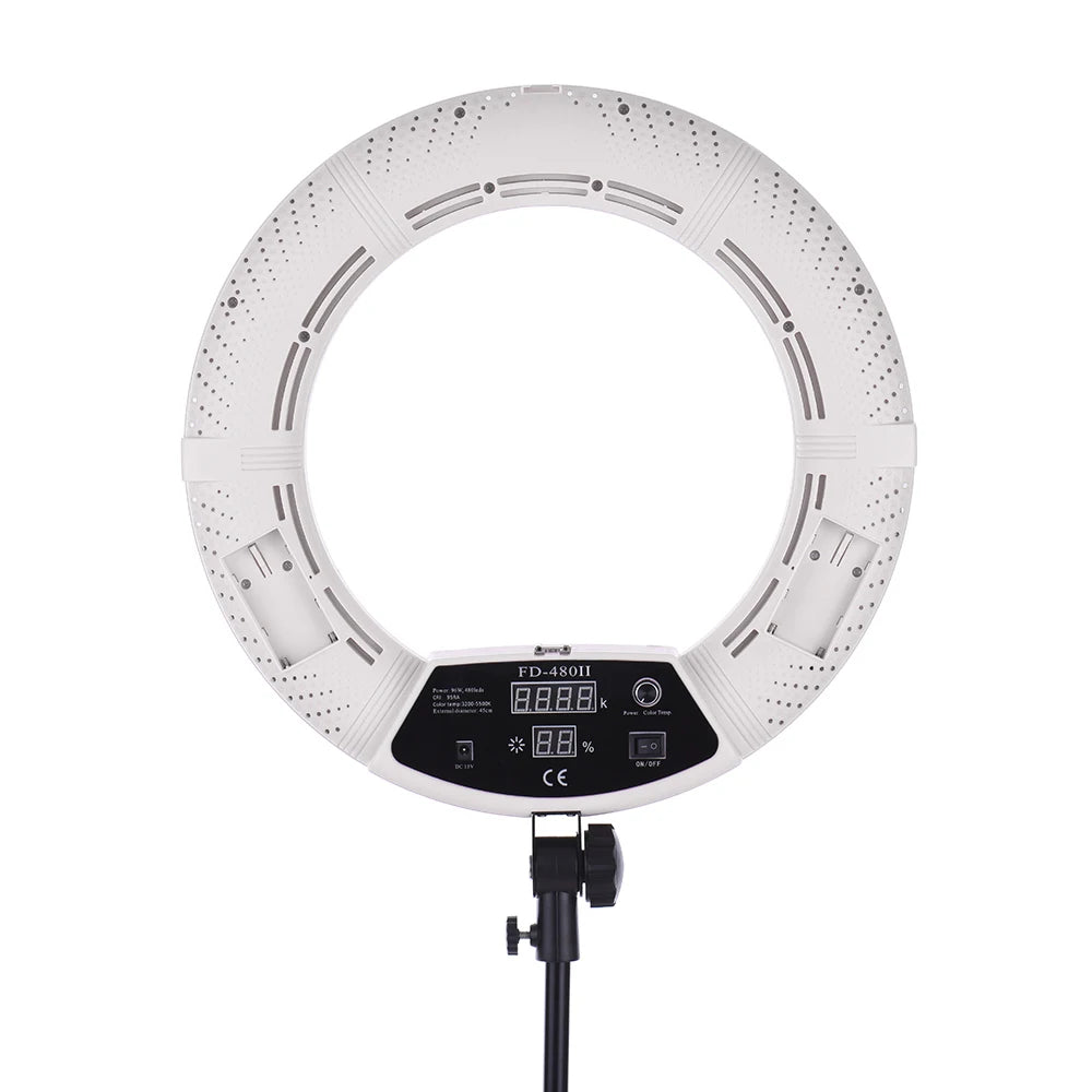 FD-480II 3200-5500K 96W 480 LED Photographic Lighting Ring Light for Camera Photo Phone Photography