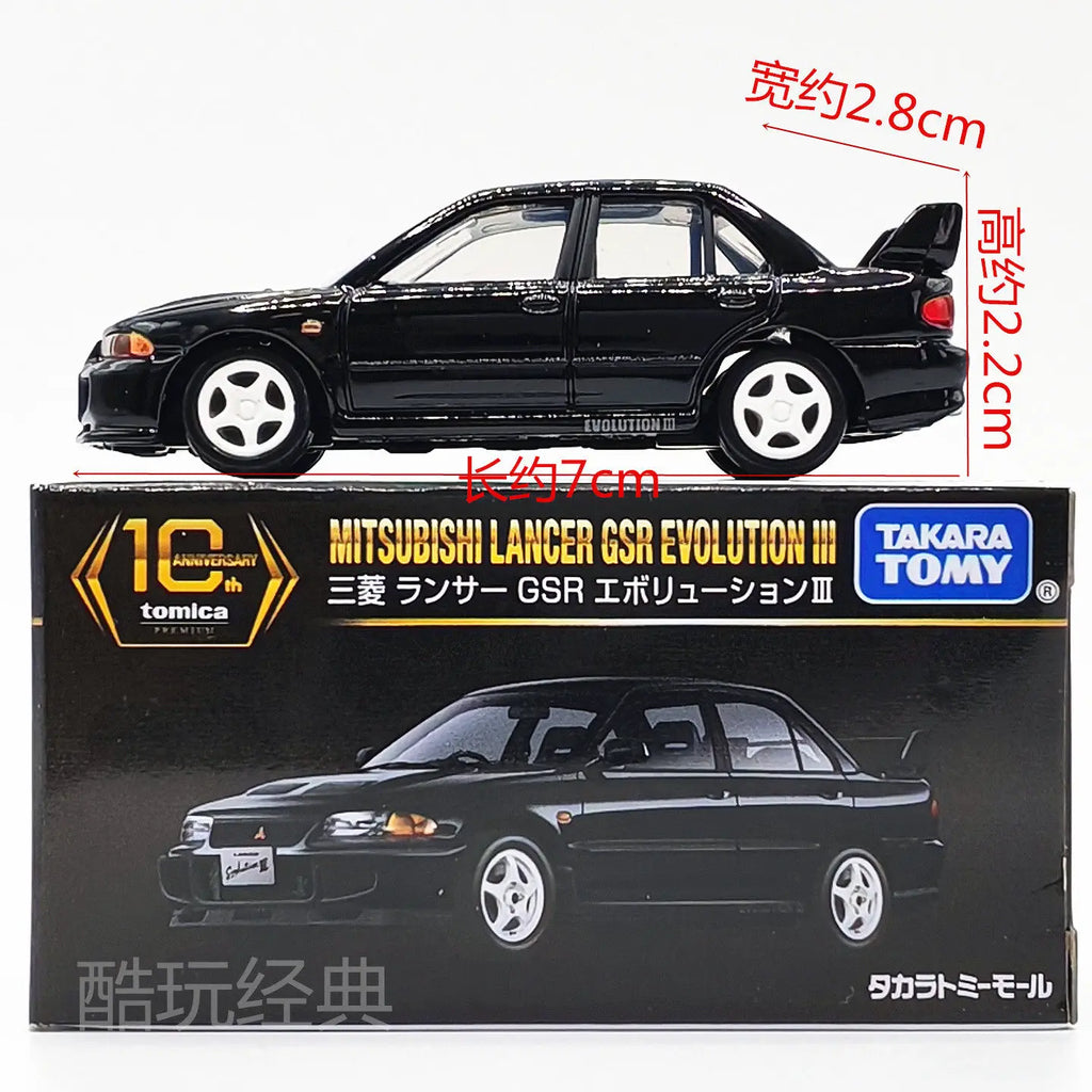 TAKARA TOMY 10th Anniversary Mitsubishi Lancer GSR Evolution III Diecast Alloy Model Car Perfect Enthusiasts Collectible Gift