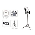 Phone Live Ring Light 10 Inch 26cm Video Light Ring Lamp With Phone Stand Tripods Photography Circle Fill Light For YouTube