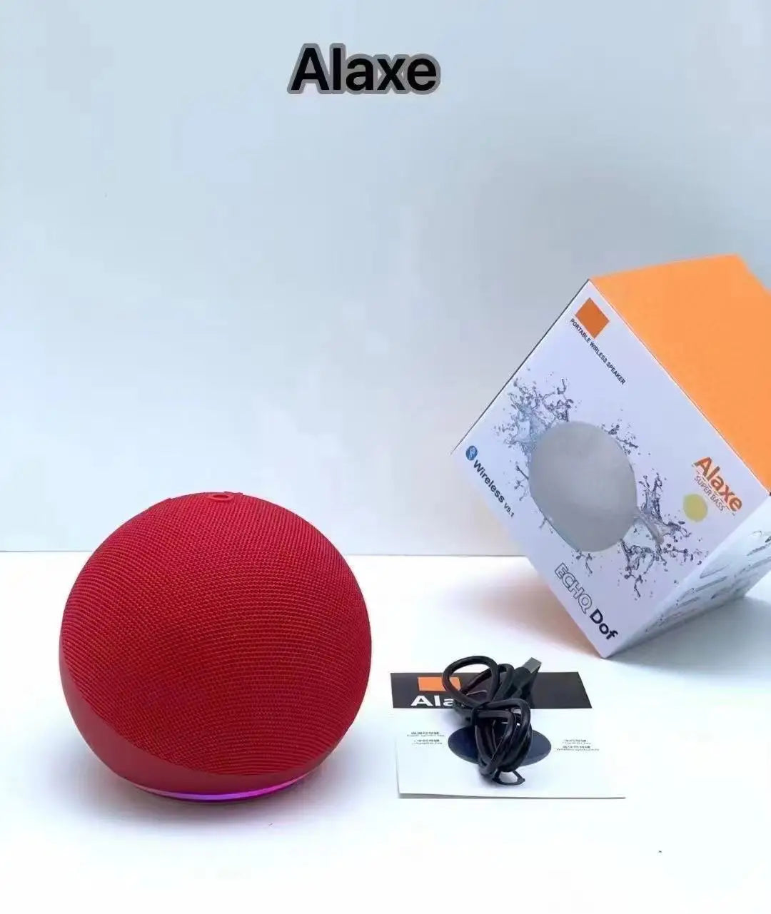 Alaxe Small Bluetooth Speaker Echo Dot 5Th Outdoor Wireless Bluetooth Generation Mini Rgb Speaker Home Subwoofer Spherical