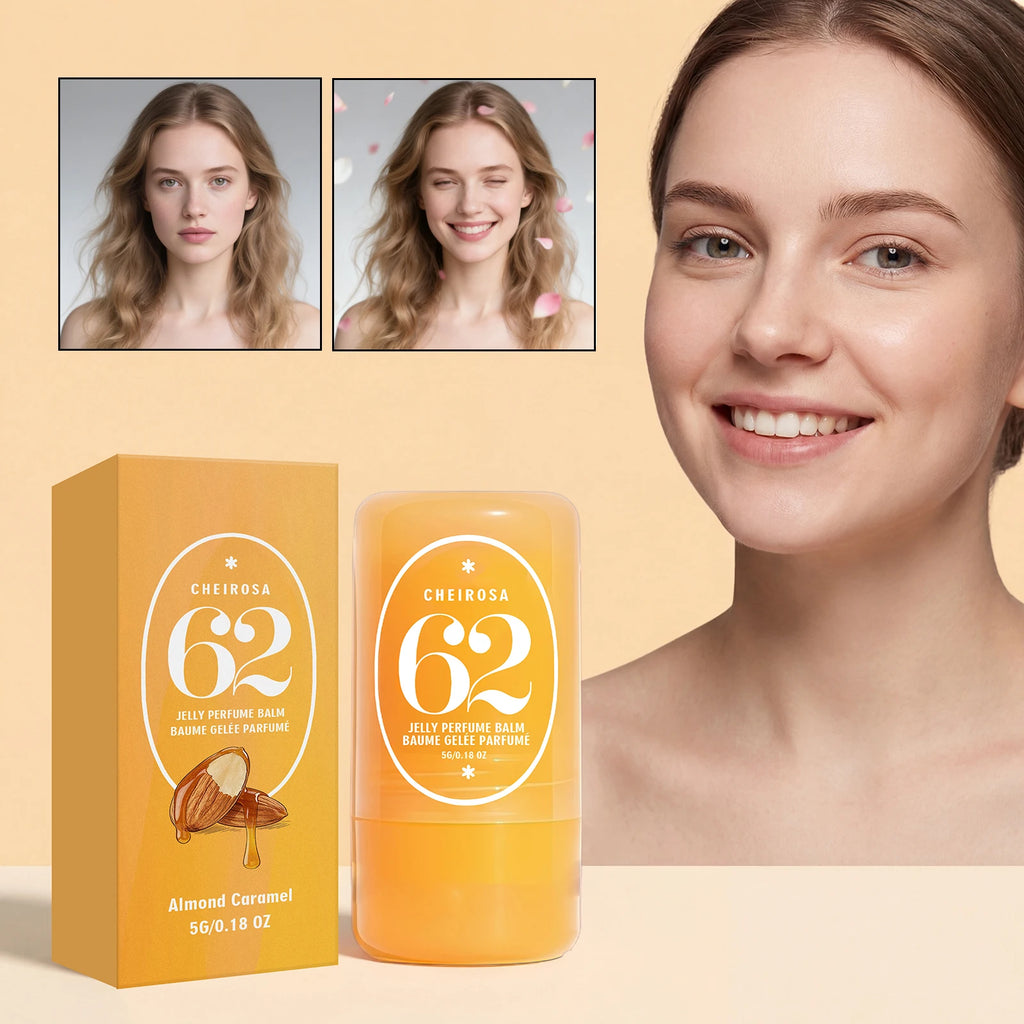 AMZ 5g Solid Fragrance (almonds caramel) Elegant Fragrance Exudes Gentle Charm Commuting Date Portable Fragrance