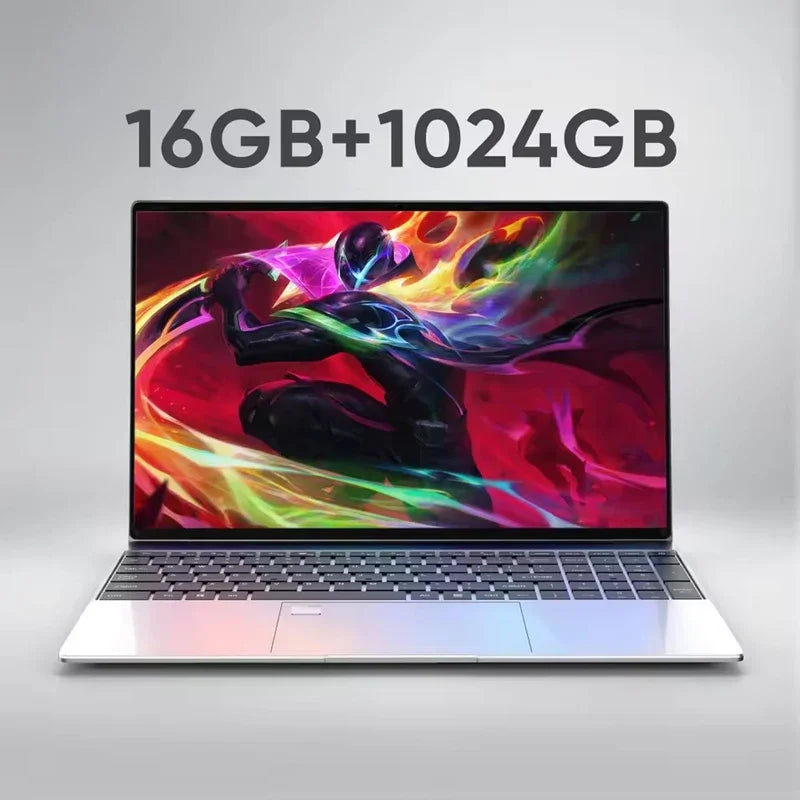 New 15.6 " Laptop Intel Core I9-9880H 32GB RAM 2TB SSD Ultra Slim Gaming Laptop 1920*1080 Windows 11 Office Study Home Use