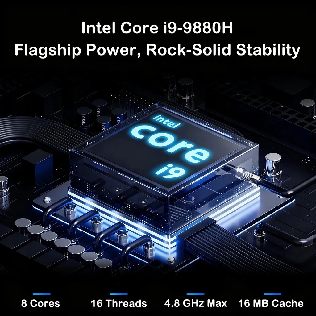 New 15.6 " Laptop Intel Core I9-9880H 32GB RAM 2TB SSD Ultra Slim Gaming Laptop 1920*1080 Windows 11 Office Study Home Use