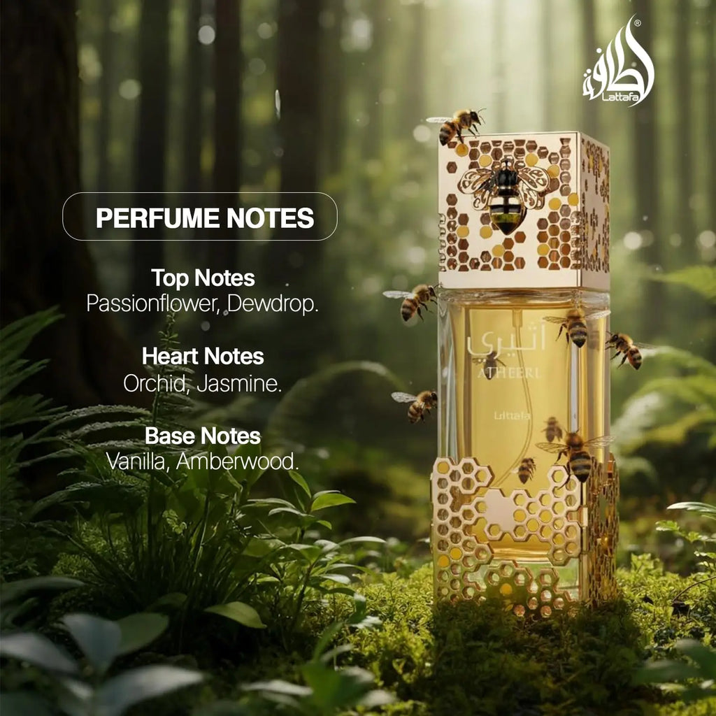 Atheeri EDP 100ml, Luxury Sweet Honey Floral Scent, Premium Middle Eastern Perfume for Men & Women
