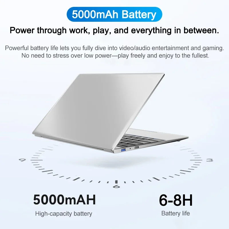 2026 Solid 15.6" Ultra Slim Study Notebook Intel Core i7-8650U 32GB RAM 2TB M.2 SSD Windows 11 Pro Office Laptop