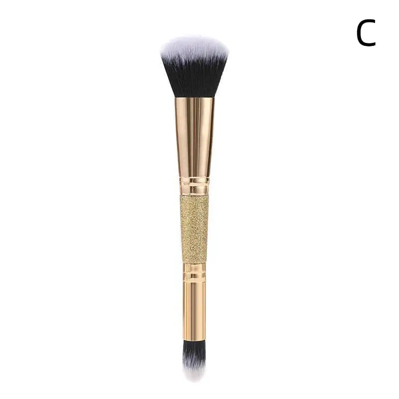 1/3 Pcs Double-Ended Foundation Makeup Brush Angled Concealer Makeup Brush For Liquid Powder Fluffy Cosmetic Tools