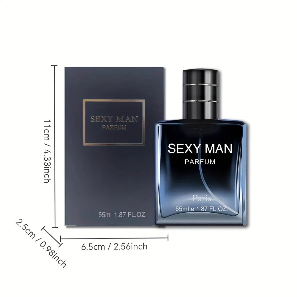 1.86 oz. Elegant men's cologne, perfume spray, romantic couple's perfume, fresh wood fragrance, lasting charming fragrance, release sexy charm, perfect dating gift, party, boyfriend or husband