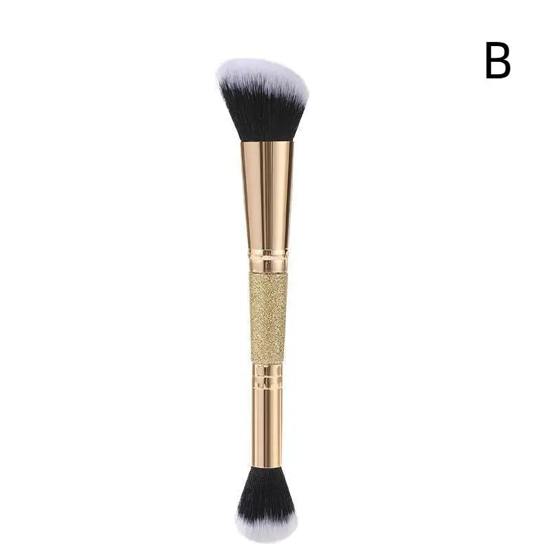 1/3 Pcs Double-Ended Foundation Makeup Brush Angled Concealer Makeup Brush For Liquid Powder Fluffy Cosmetic Tools