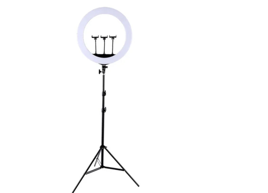 HQ-21N Photographic Lighting Set 52cm LED Dimmable Lamp Phone Camera Holder LED Ring Light 21 Inch with Tripod Stand 5 - 499