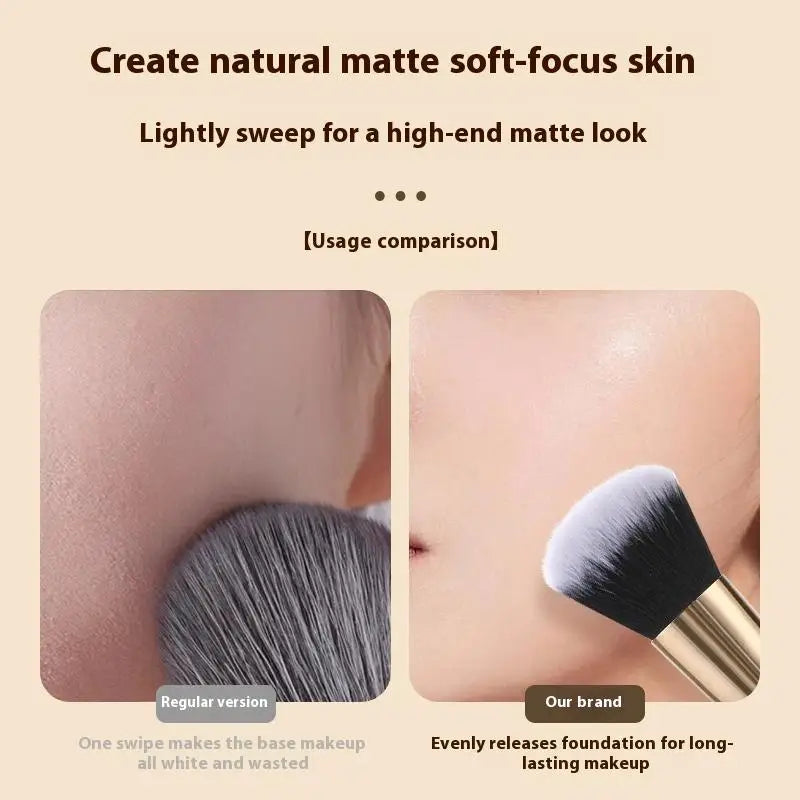 1/3 Pcs Double-Ended Foundation Makeup Brush Angled Concealer Makeup Brush For Liquid Powder Fluffy Cosmetic Tools