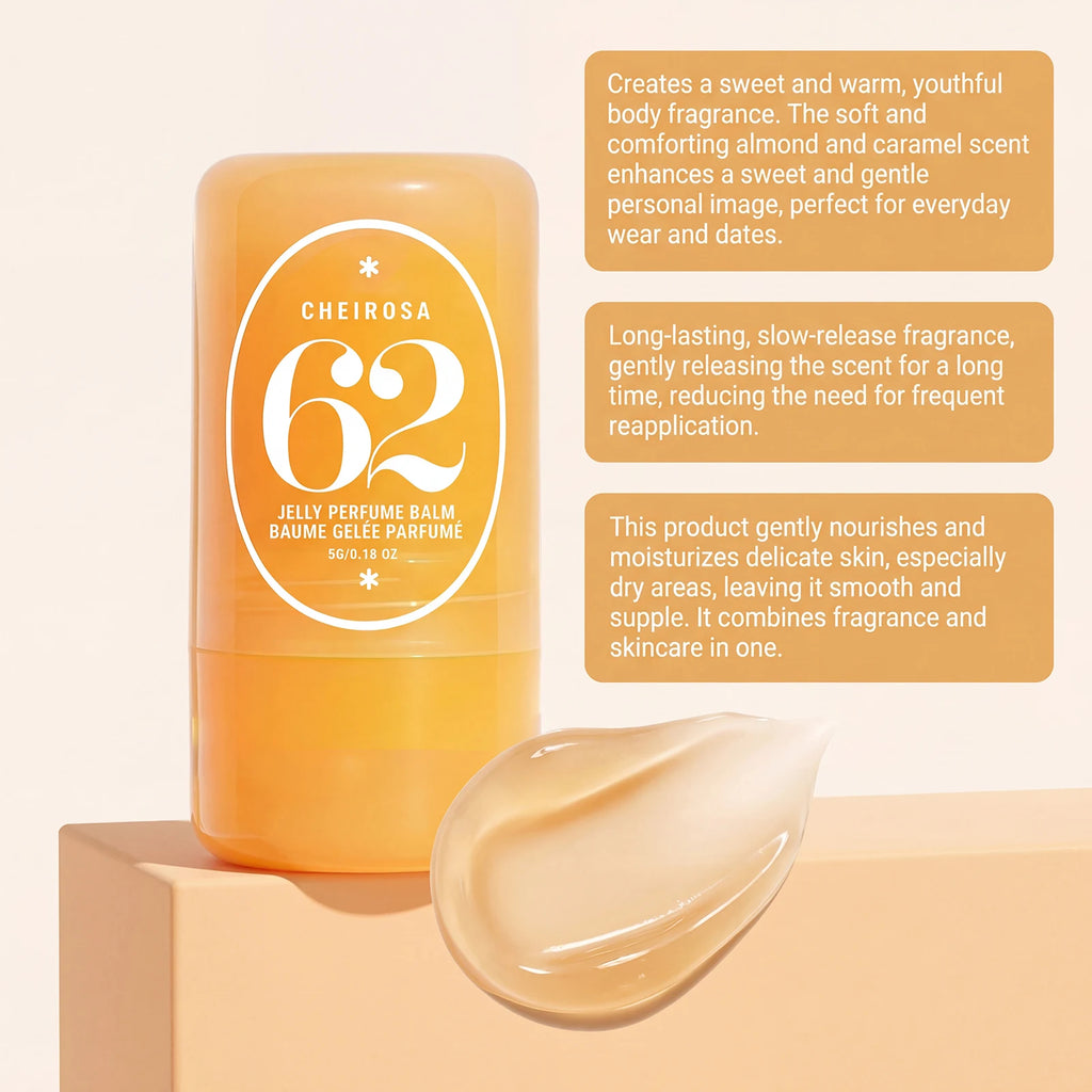 AMZ 5g Solid Fragrance (almonds caramel) Elegant Fragrance Exudes Gentle Charm Commuting Date Portable Fragrance