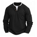 New Spring and autumn men long-sleeved solid color shirt, stand-up collar comfortable button-down fashionable slim shirt S-2XL