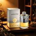 Azzaro Wanted Men's Eau de Toilette Bright Citrus Woody Scent Silver Gold Revolver Shaped Bottle Long Lasting Gentle Masculine Perfume Ideal Holiday Gift for Him