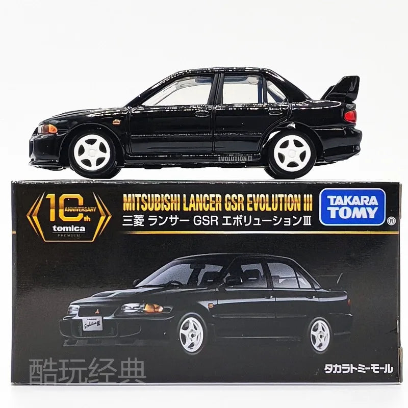 TAKARA TOMY 10th Anniversary Mitsubishi Lancer GSR Evolution III Diecast Alloy Model Car Perfect Enthusiasts Collectible Gift